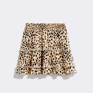 Vineyard Vines Ruffle Cheetah Skirt